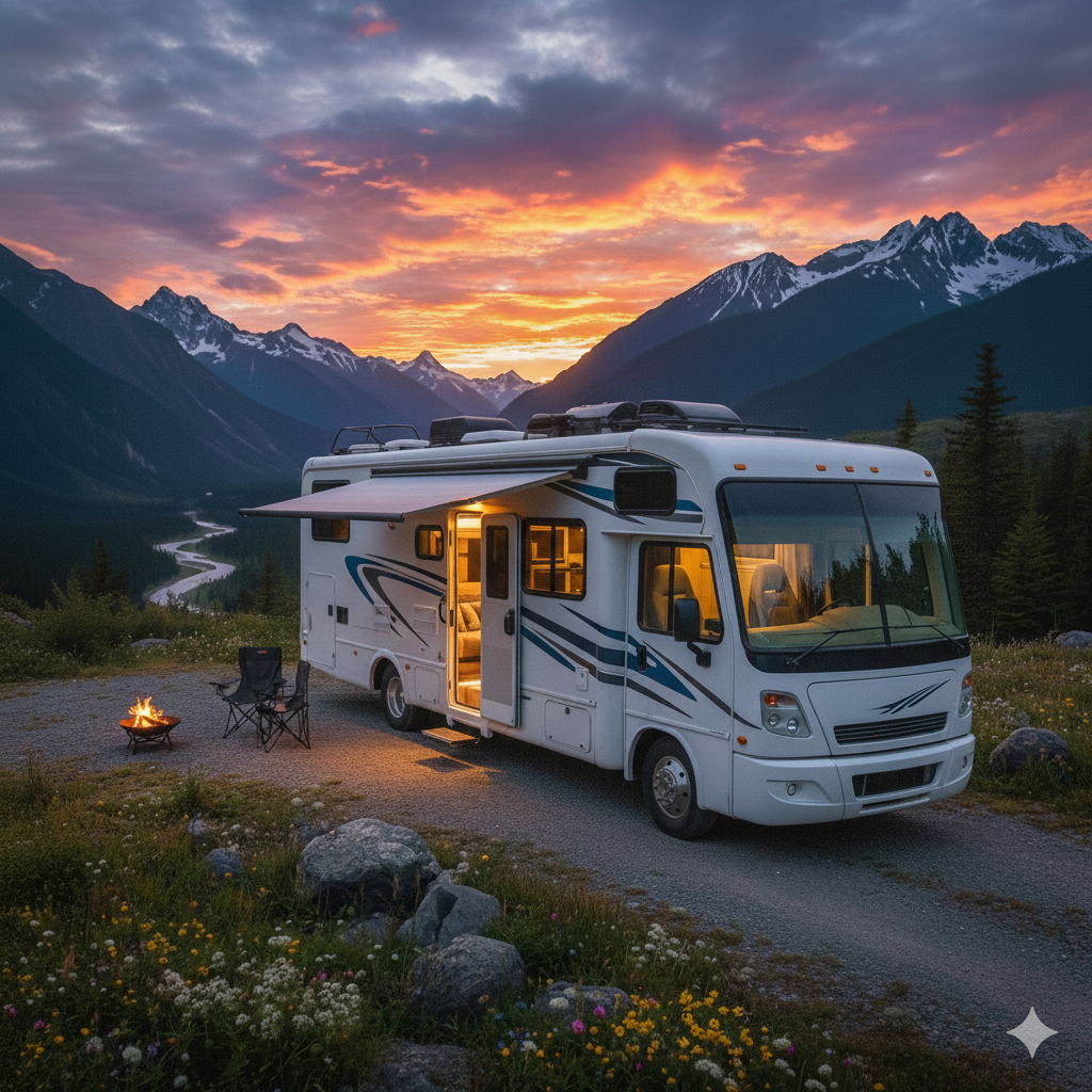 Image of an A-Class Luxury Motorhome