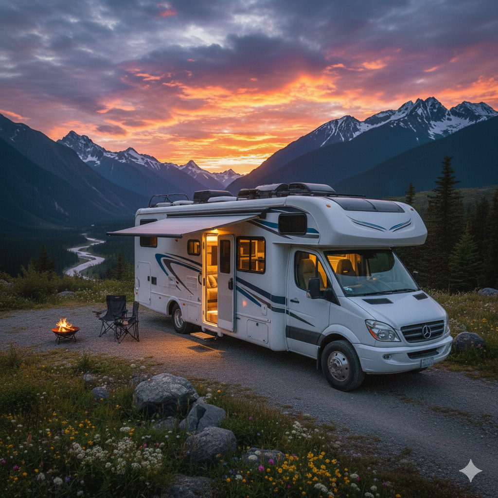 Image of a Coachbuilt Motorhome